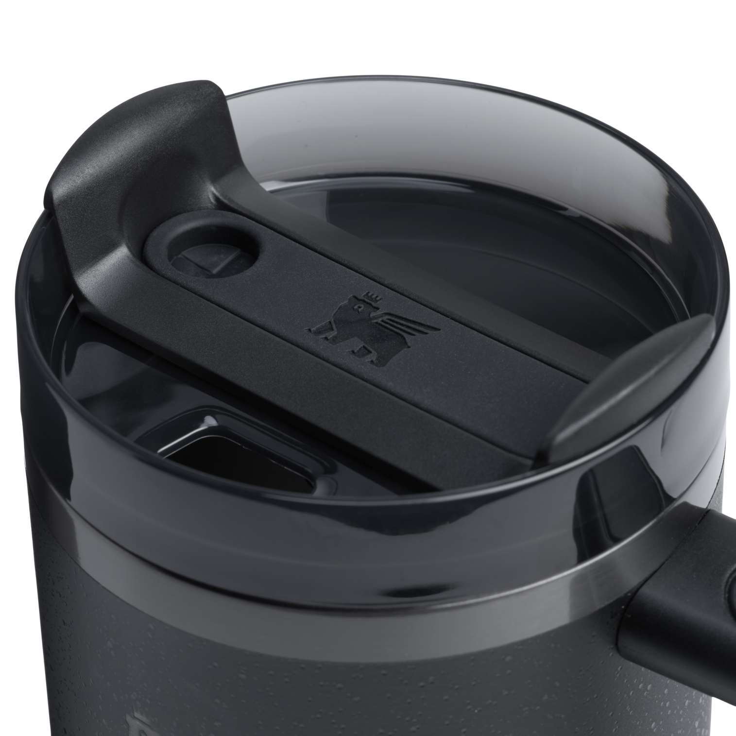 Splash-Resistant FlowState The Quencher H2.0 Flowstate Tumbler | Stanley Create D331C - 40oz Large Capacity Car-Cup Friendly Quencher Detail