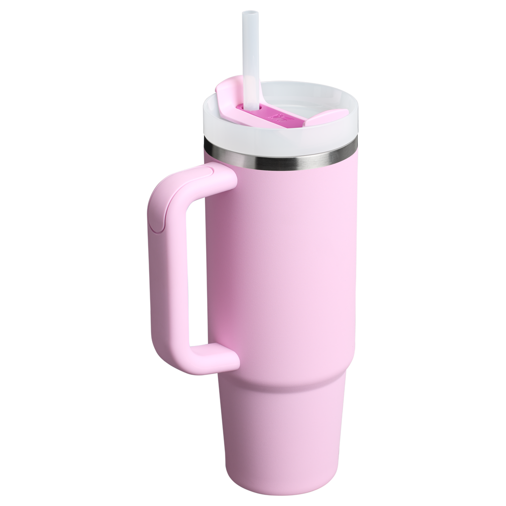 Splash-Resistant FlowState The Quencher H2.0 Flowstate Tumbler | Stanley Create D331C - 40oz Large Capacity Car-Cup Friendly Quencher Detail
