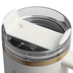 Splash-Resistant FlowState The Quencher H2.0 Flowstate Tumbler | Stanley Create D331C - 40oz Large Capacity Car-Cup Friendly Quencher Detail