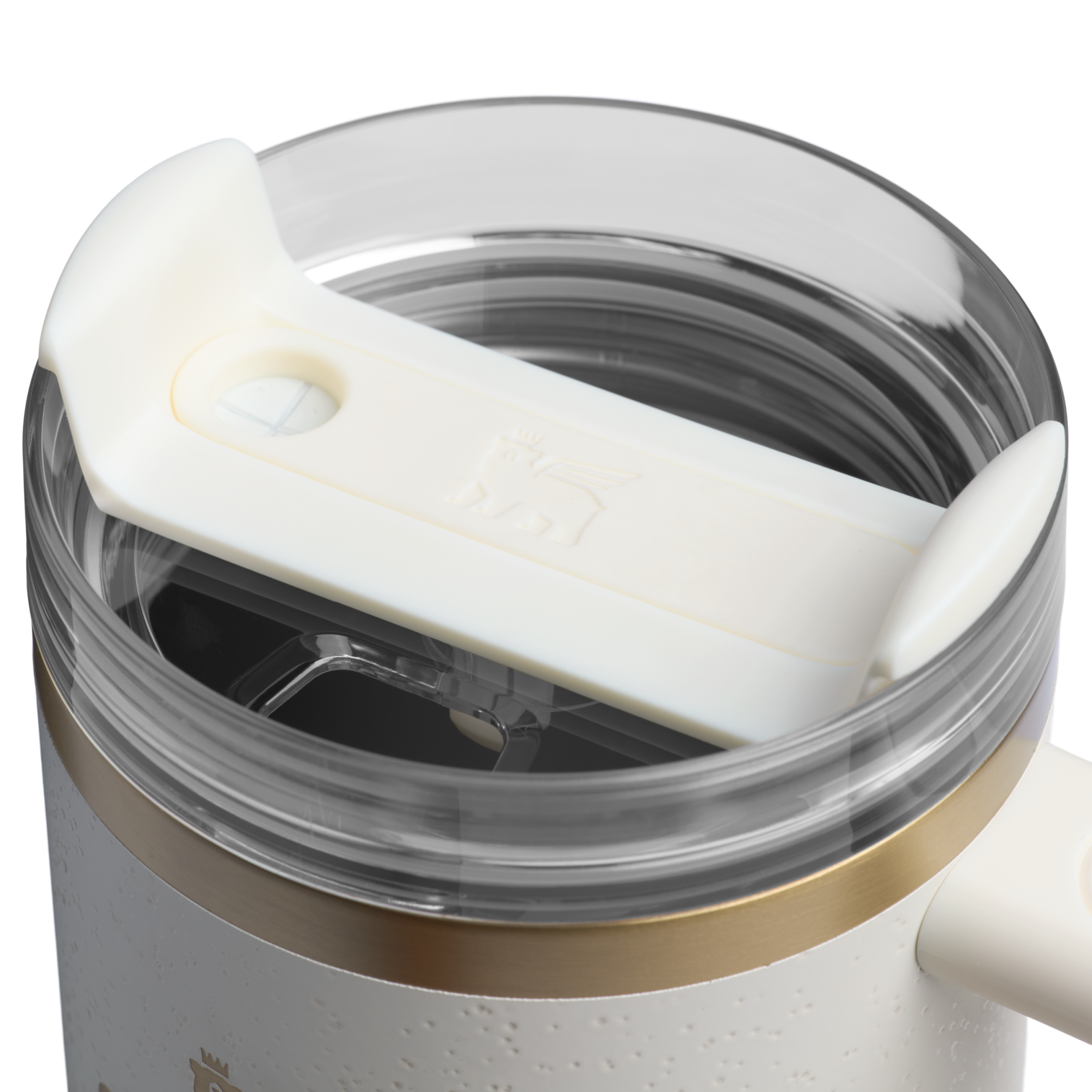 Splash-Resistant FlowState The Quencher H2.0 Flowstate Tumbler | Stanley Create D331C - 40oz Large Capacity Car-Cup Friendly Quencher Detail