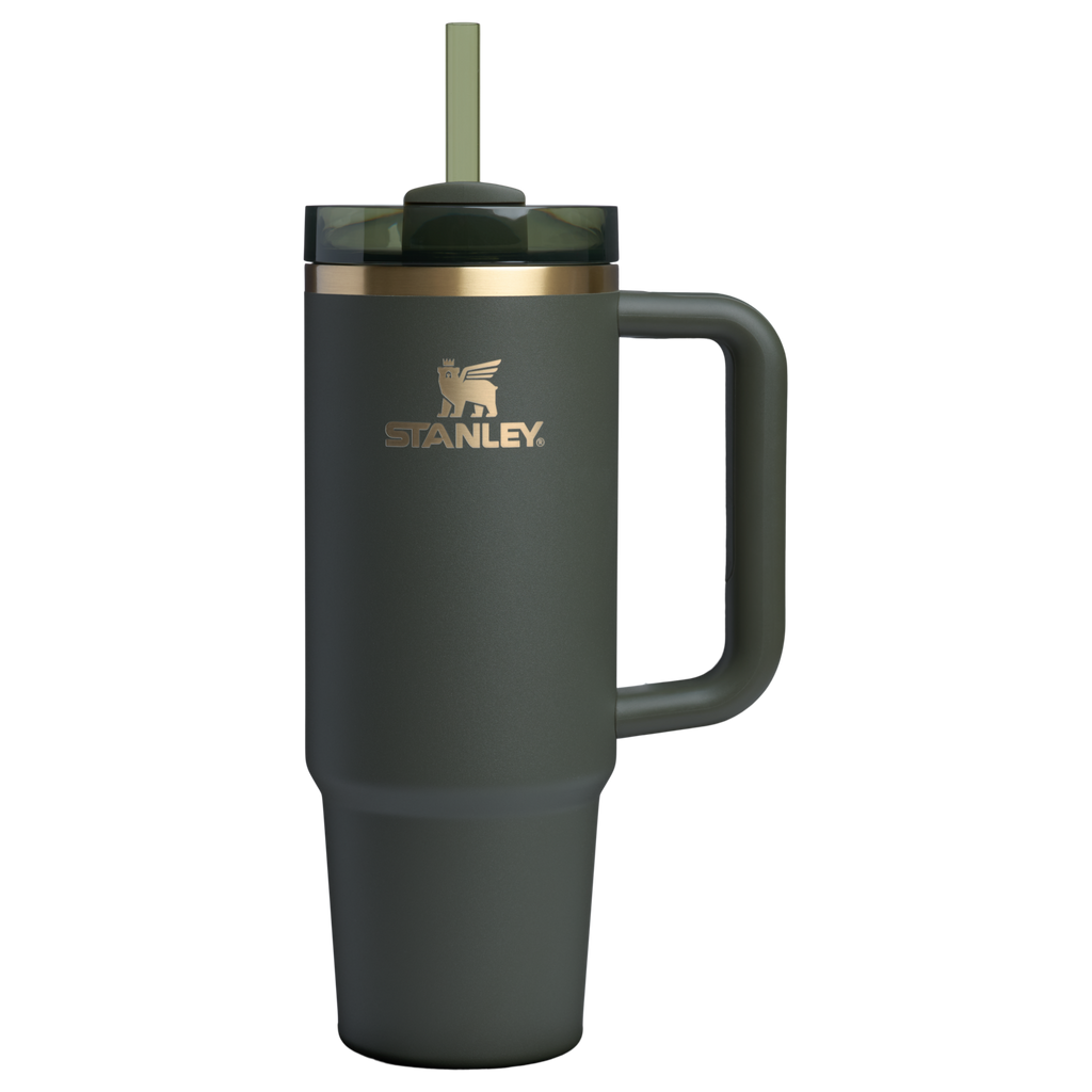 Splash-Resistant FlowState The Quencher H2.0 Flowstate Tumbler | Stanley Create D331C - 40oz Large Capacity Car-Cup Friendly Quencher Detail