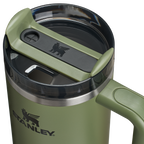 Splash-Resistant FlowState The Quencher H2.0 Flowstate Tumbler | Stanley Create D331C - 40oz Large Capacity Car-Cup Friendly Quencher Detail