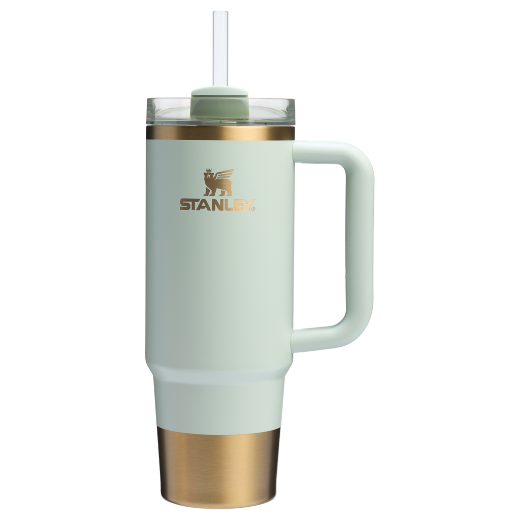 Splash-Resistant FlowState The Quencher H2.0 Flowstate Tumbler | Stanley Create D331C - 40oz Large Capacity Car-Cup Friendly Quencher Detail