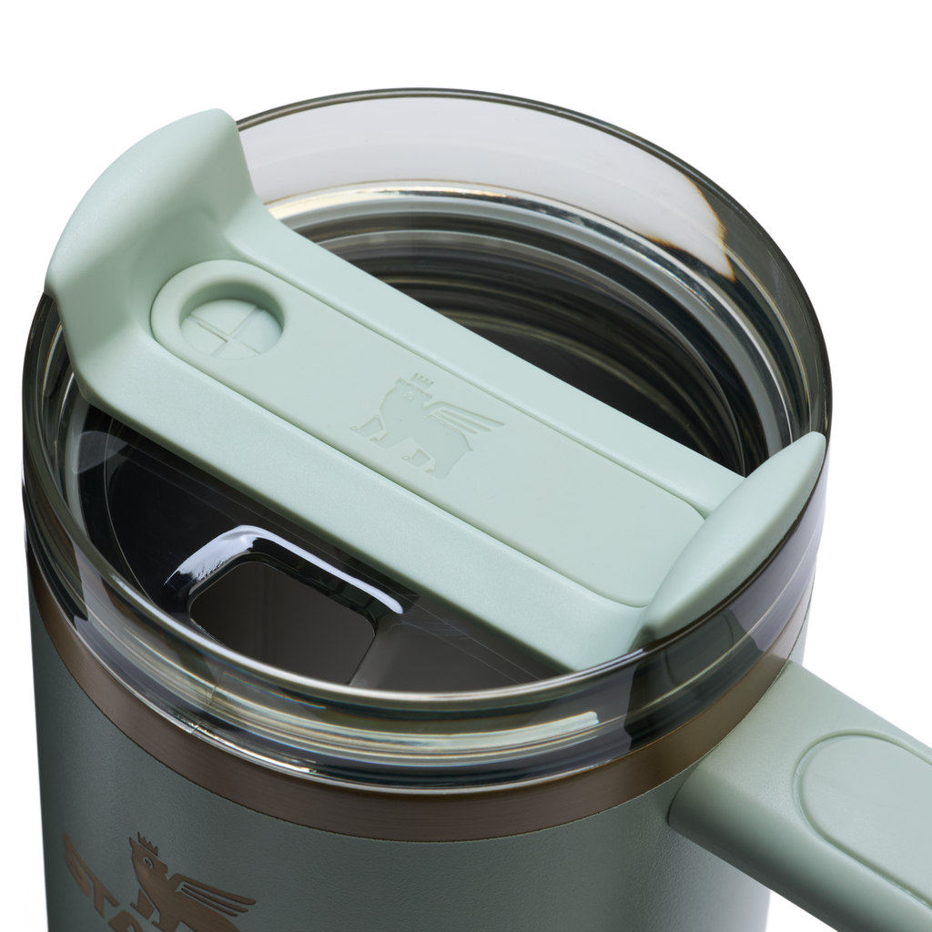 Splash-Resistant FlowState The Quencher H2.0 Flowstate Tumbler | Stanley Create D331C - 40oz Large Capacity Car-Cup Friendly Quencher Detail