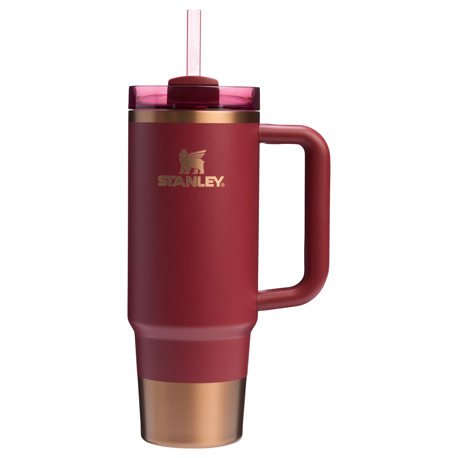 Splash-Resistant FlowState The Quencher H2.0 Flowstate Tumbler | Stanley Create D331C - 40oz Large Capacity Car-Cup Friendly Quencher Detail