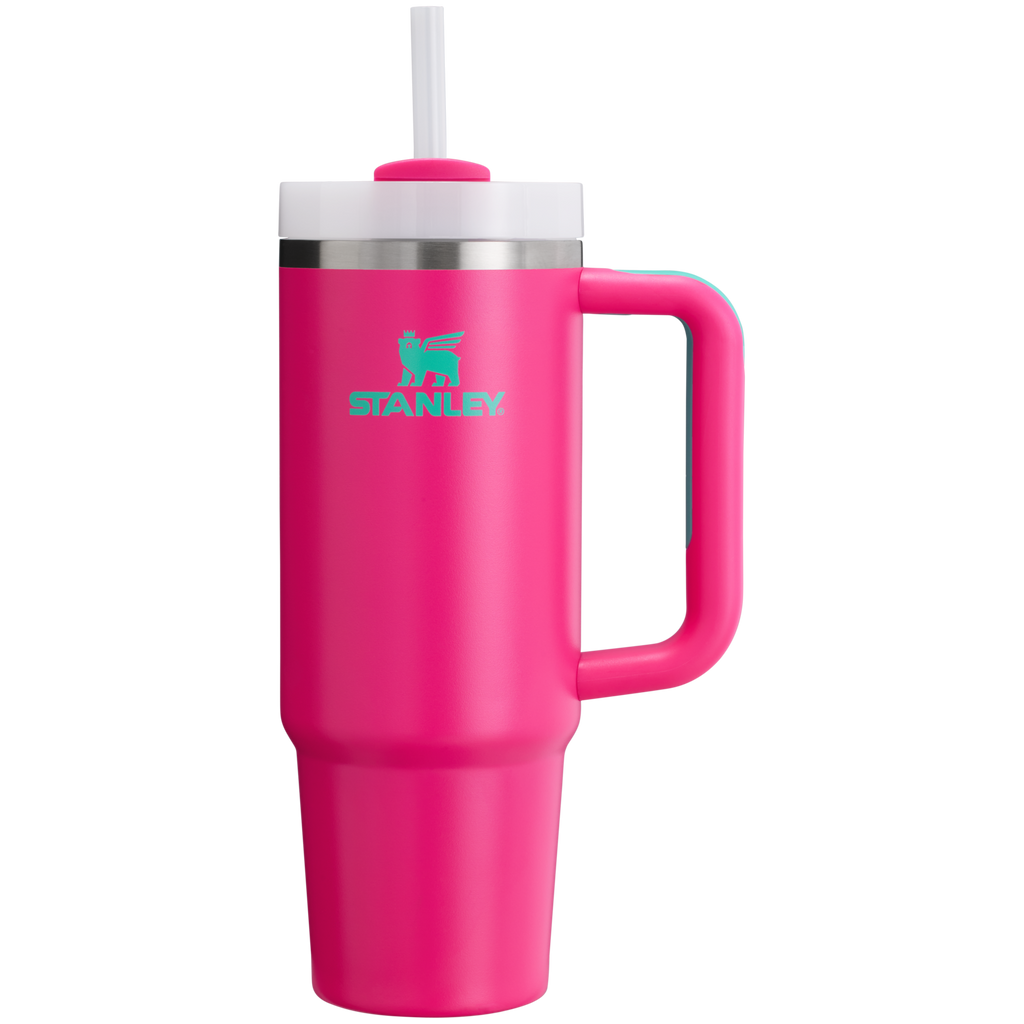 Splash-Resistant FlowState The Quencher H2.0 Flowstate Tumbler | Stanley Create D331C - 40oz Large Capacity Car-Cup Friendly Quencher Detail