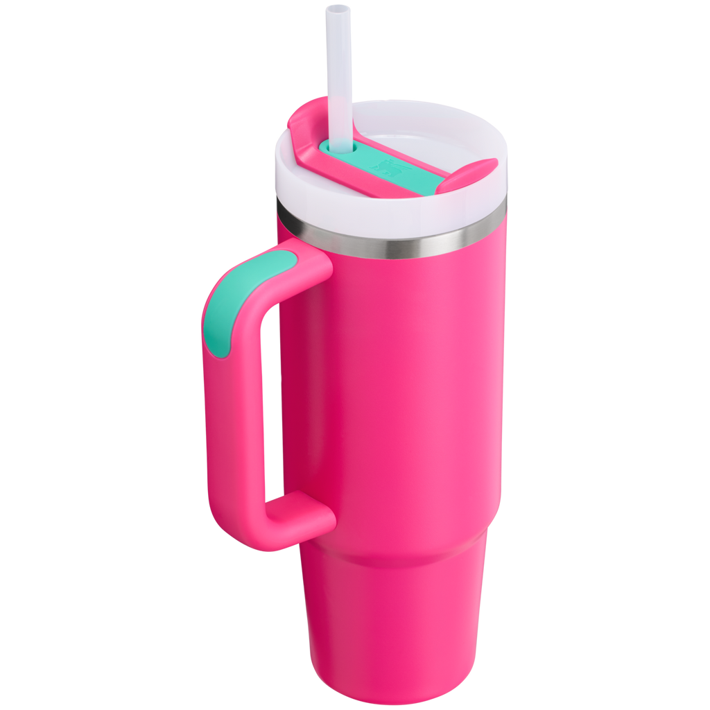 Splash-Resistant FlowState The Quencher H2.0 Flowstate Tumbler | Stanley Create D331C - 40oz Large Capacity Car-Cup Friendly Quencher Detail