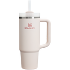 Splash-Resistant FlowState The Quencher H2.0 Flowstate Tumbler D051L - 40oz Large Capacity Car-Cup Friendly Quencher - Rose Quartz 2.0