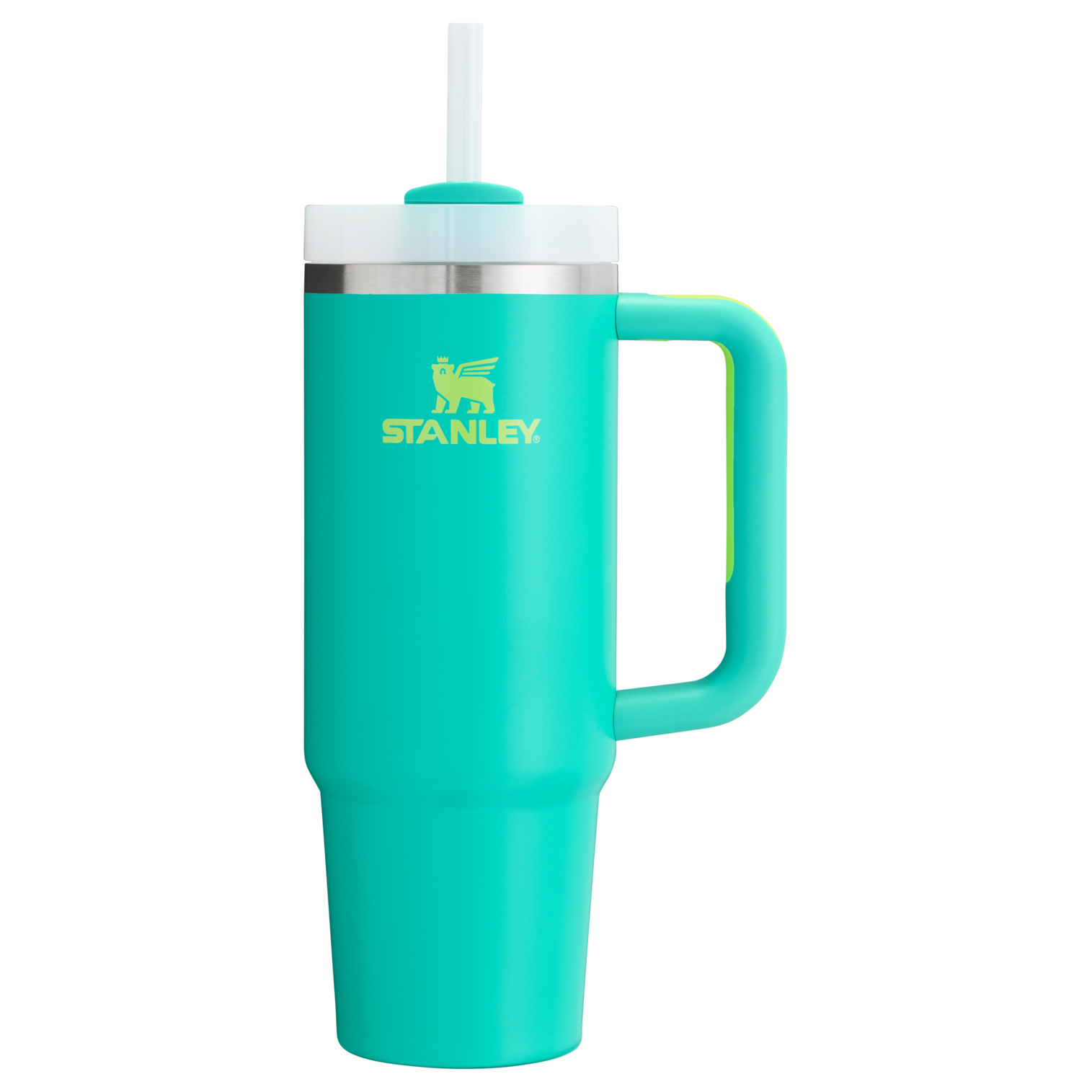 Splash-Resistant FlowState The Quencher H2.0 Flowstate Tumbler | Stanley Create D331C - 40oz Large Capacity Car-Cup Friendly Quencher Detail