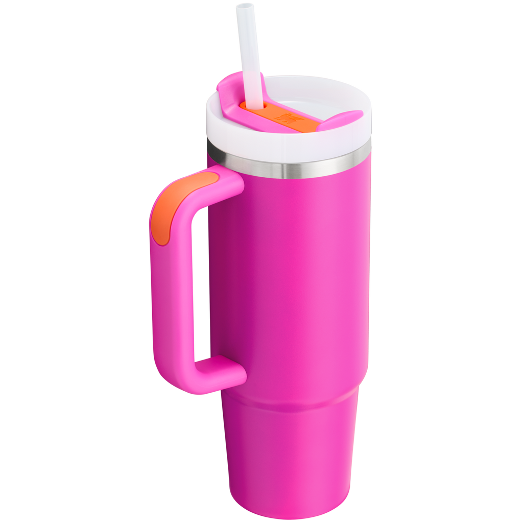 Splash-Resistant FlowState The Quencher H2.0 Flowstate Tumbler | Stanley Create D331C - 40oz Large Capacity Car-Cup Friendly Quencher Detail