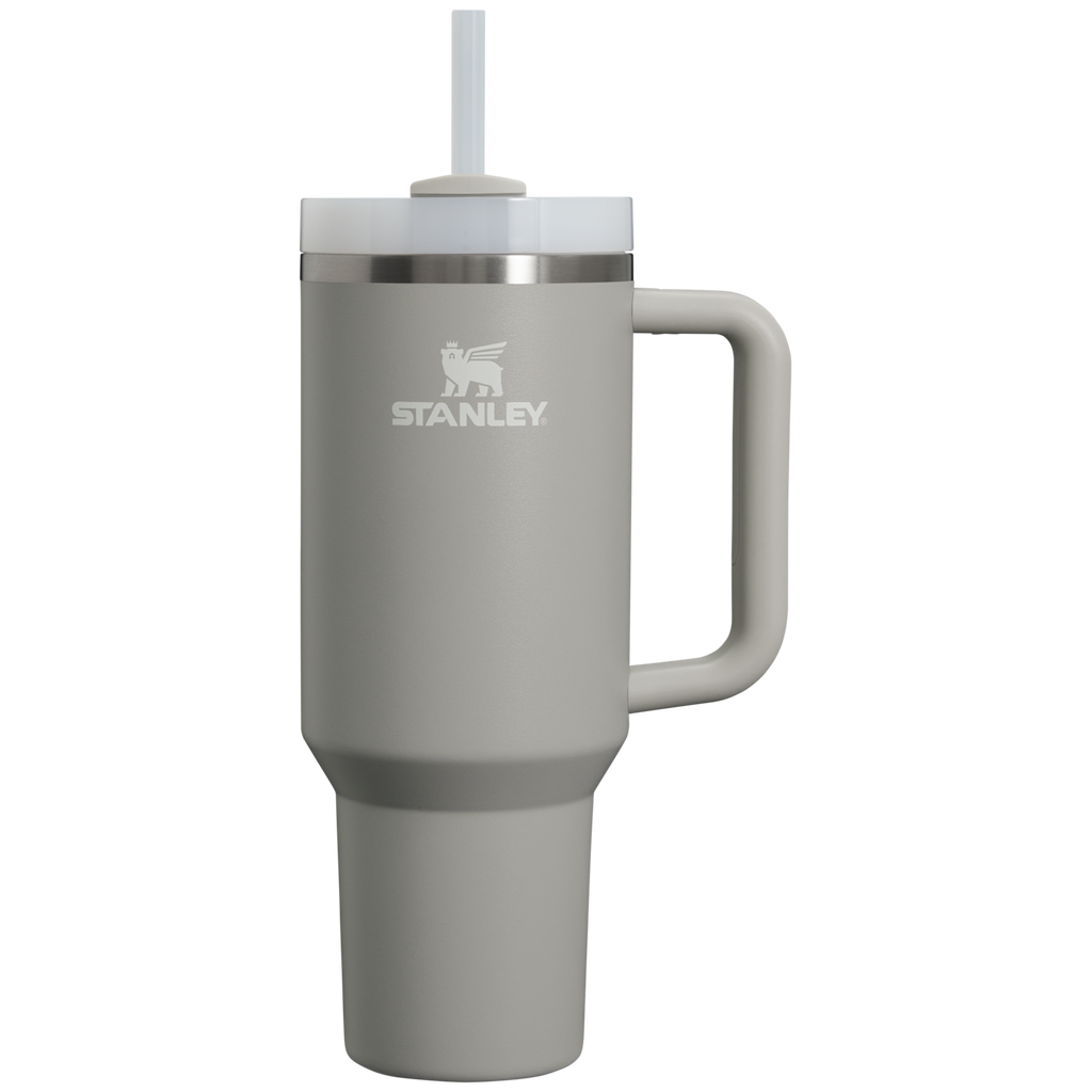 Car-Cup Friendly The Quencher H2.0 Flowstate Tumbler D050X - Premium Stainless Steel Straw Cup for All-Day Hydration - Ash