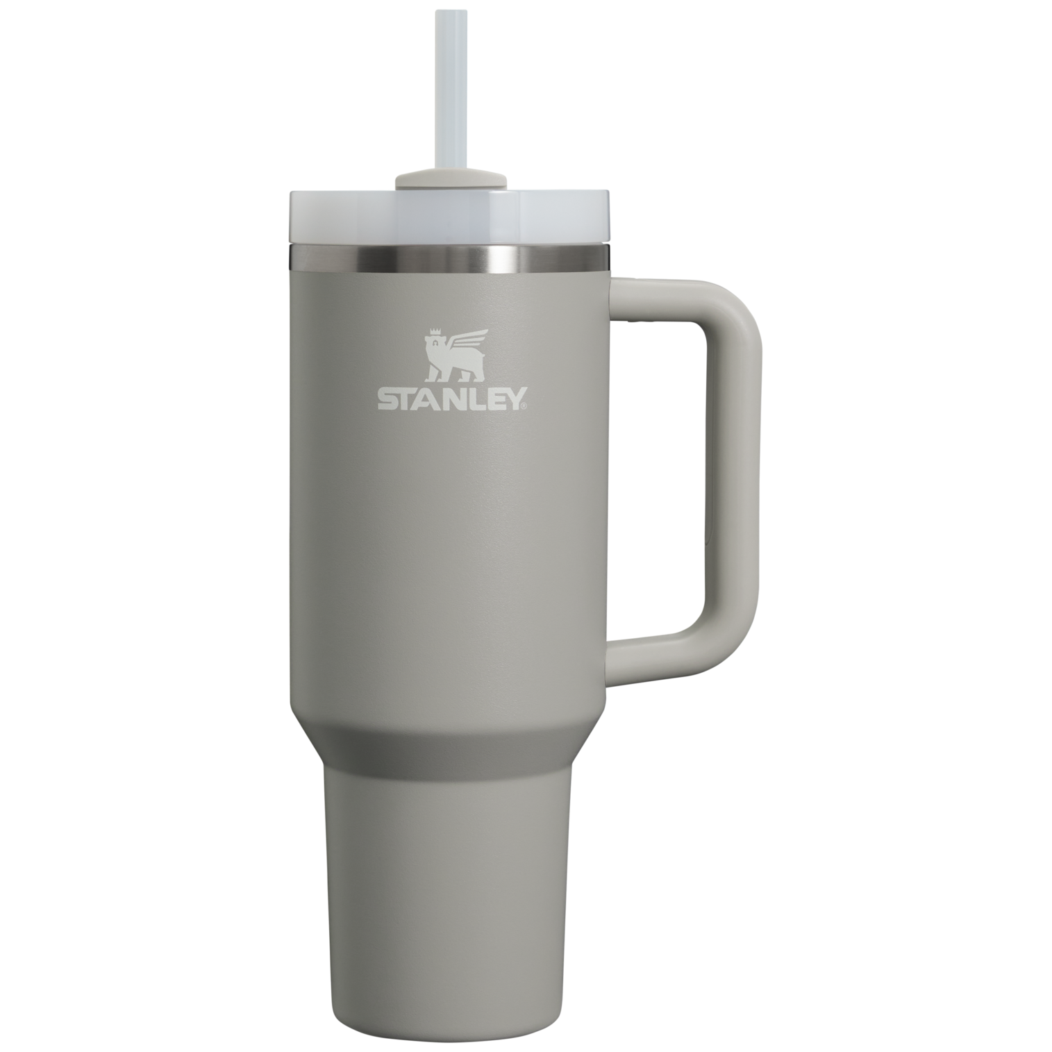 Car-Cup Friendly The Quencher H2.0 Flowstate Tumbler D050X - Premium Stainless Steel Straw Cup for All-Day Hydration - Ash