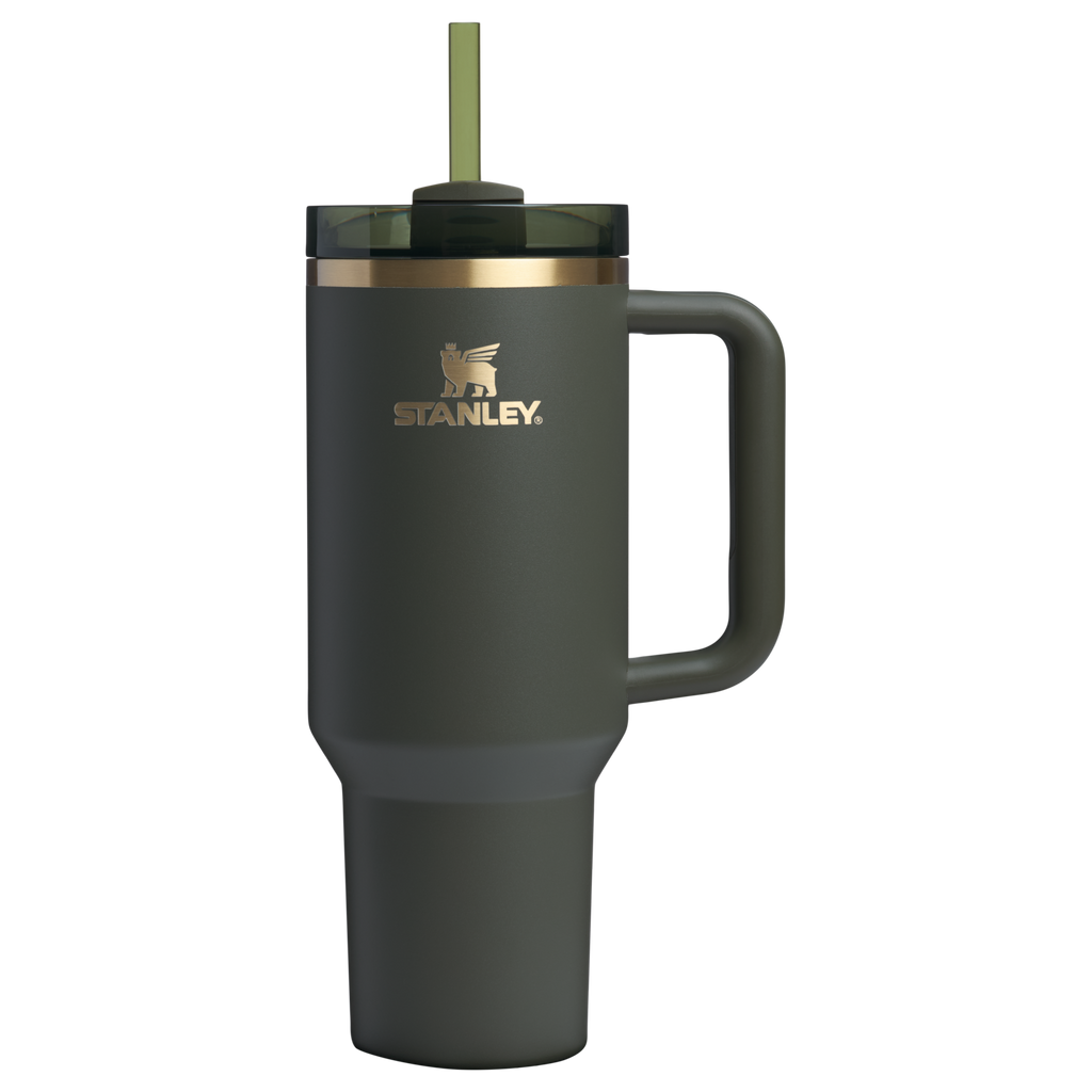 Double-Wall Vacuum The Quencher H2.0 Flowstate Tumbler  | Stanley Create D332L - Double-Wall Vacuum Insulated Travel Tumbler with Straw Detail