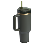 Double-Wall Vacuum The Quencher H2.0 Flowstate Tumbler  | Stanley Create D332L - Double-Wall Vacuum Insulated Travel Tumbler with Straw Detail