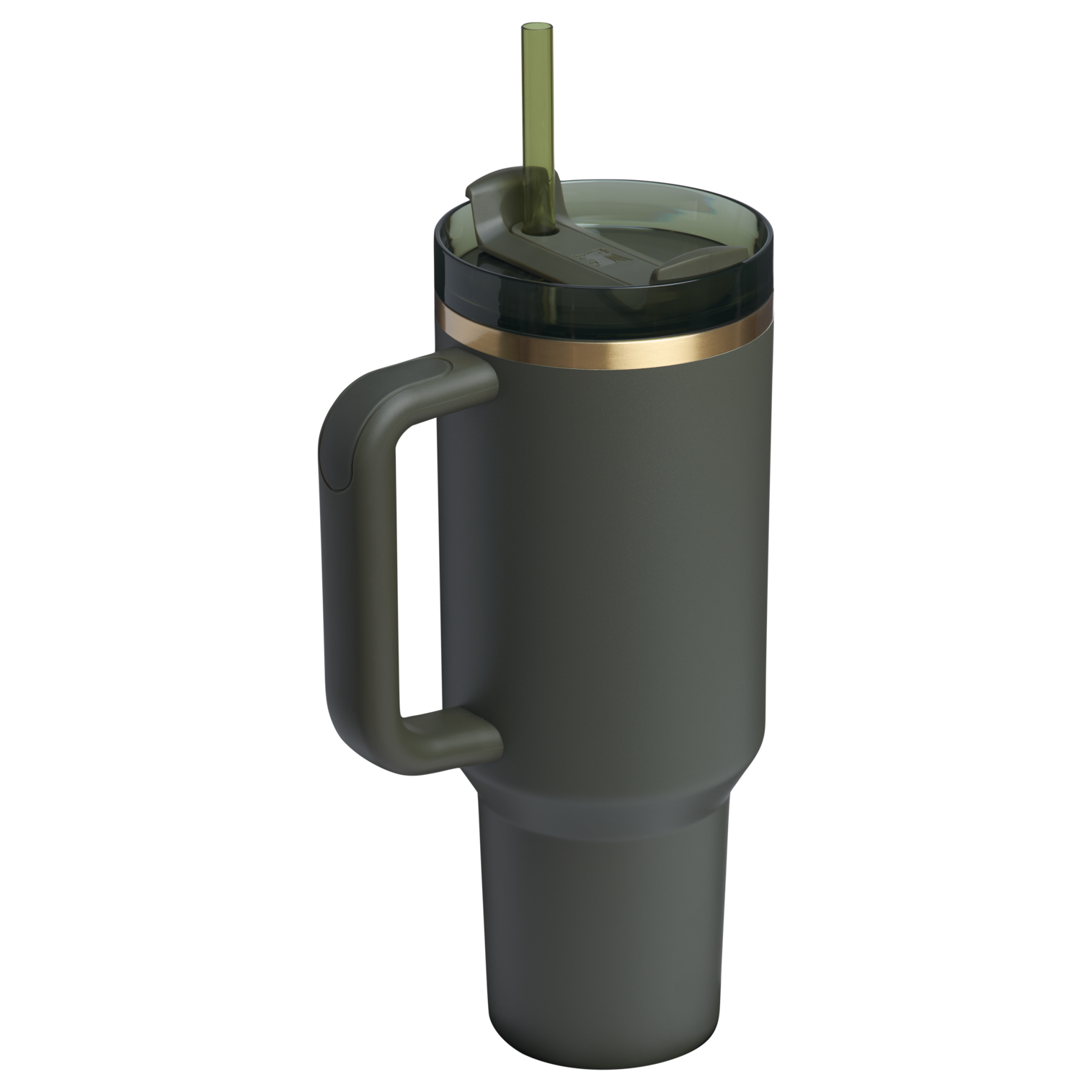 Double-Wall Vacuum The Quencher H2.0 Flowstate Tumbler  | Stanley Create D332L - Double-Wall Vacuum Insulated Travel Tumbler with Straw Detail