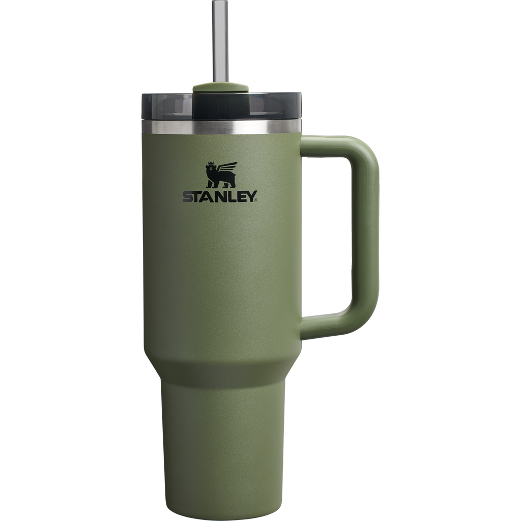Double-Wall Vacuum The Quencher H2.0 Flowstate Tumbler  | Stanley Create D332L - Double-Wall Vacuum Insulated Travel Tumbler with Straw - Dried Pine