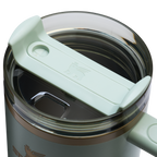 Double-Wall Vacuum The Quencher H2.0 Flowstate Tumbler  | Stanley Create D332L - Double-Wall Vacuum Insulated Travel Tumbler with Straw Detail
