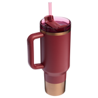 Double-Wall Vacuum The Quencher H2.0 Flowstate Tumbler  | Stanley Create D332L - Double-Wall Vacuum Insulated Travel Tumbler with Straw Detail