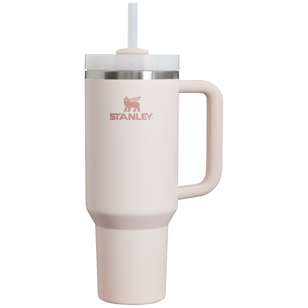 Double-Wall Vacuum The Quencher H2.0 Flowstate Tumbler  | Stanley Create D332L - Double-Wall Vacuum Insulated Travel Tumbler with Straw - Rose Quartz 2.0