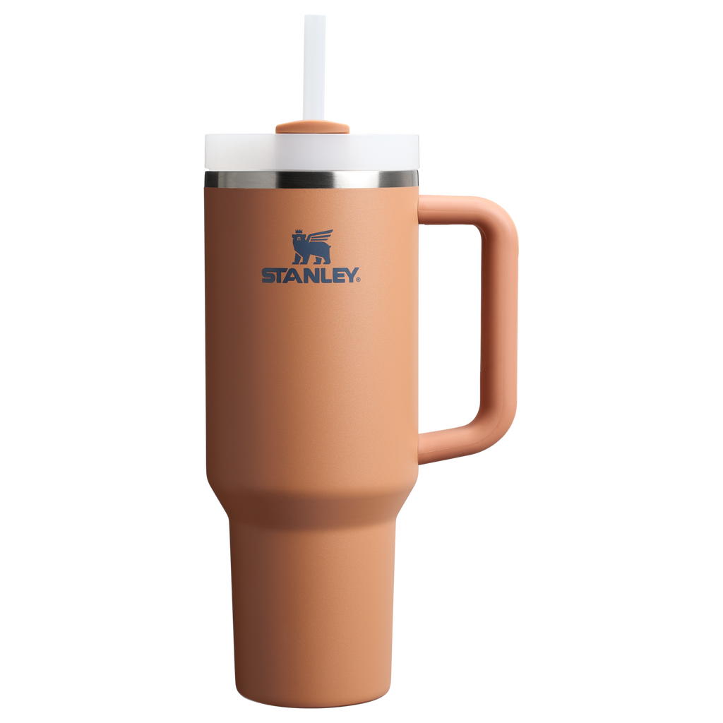 Double-Wall Vacuum The Quencher H2.0 Flowstate Tumbler  | Stanley Create D332L - Double-Wall Vacuum Insulated Travel Tumbler with Straw - Toast
