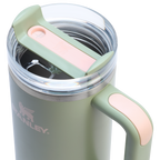 Splash-Resistant FlowState The Quencher H2.0 Flowstate Tumbler | Stanley Create D331C - 40oz Large Capacity Car-Cup Friendly Quencher Detail