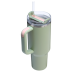 Double-Wall Vacuum The Quencher H2.0 Flowstate Tumbler  | Stanley Create D332L - Double-Wall Vacuum Insulated Travel Tumbler with Straw Detail