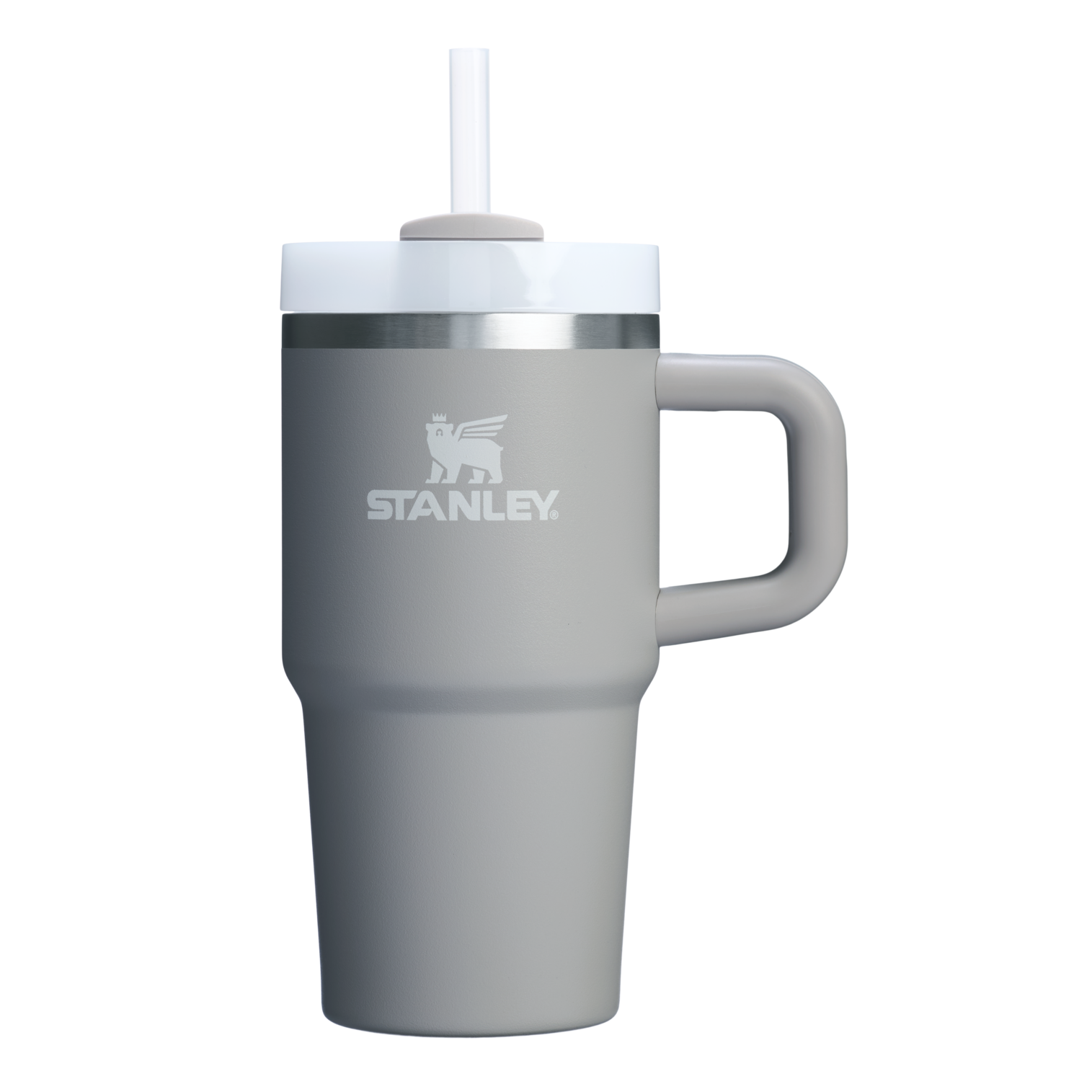 Double-Wall Vacuum The Quencher H2.O Flowstate Tumbler D069R - Premium Stainless Steel Straw Cup for All-Day Hydration - Ash