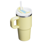Splash-Resistant FlowState The Quencher H2.O Flowstate Tumbler with Handle | Stanley Create D309N - 40oz Large Capacity Car-Cup Friendly Quencher Detail