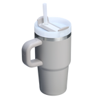 Splash-Resistant FlowState The Quencher H2.O Flowstate Tumbler with Handle | Stanley Create D309N - 40oz Large Capacity Car-Cup Friendly Quencher Detail