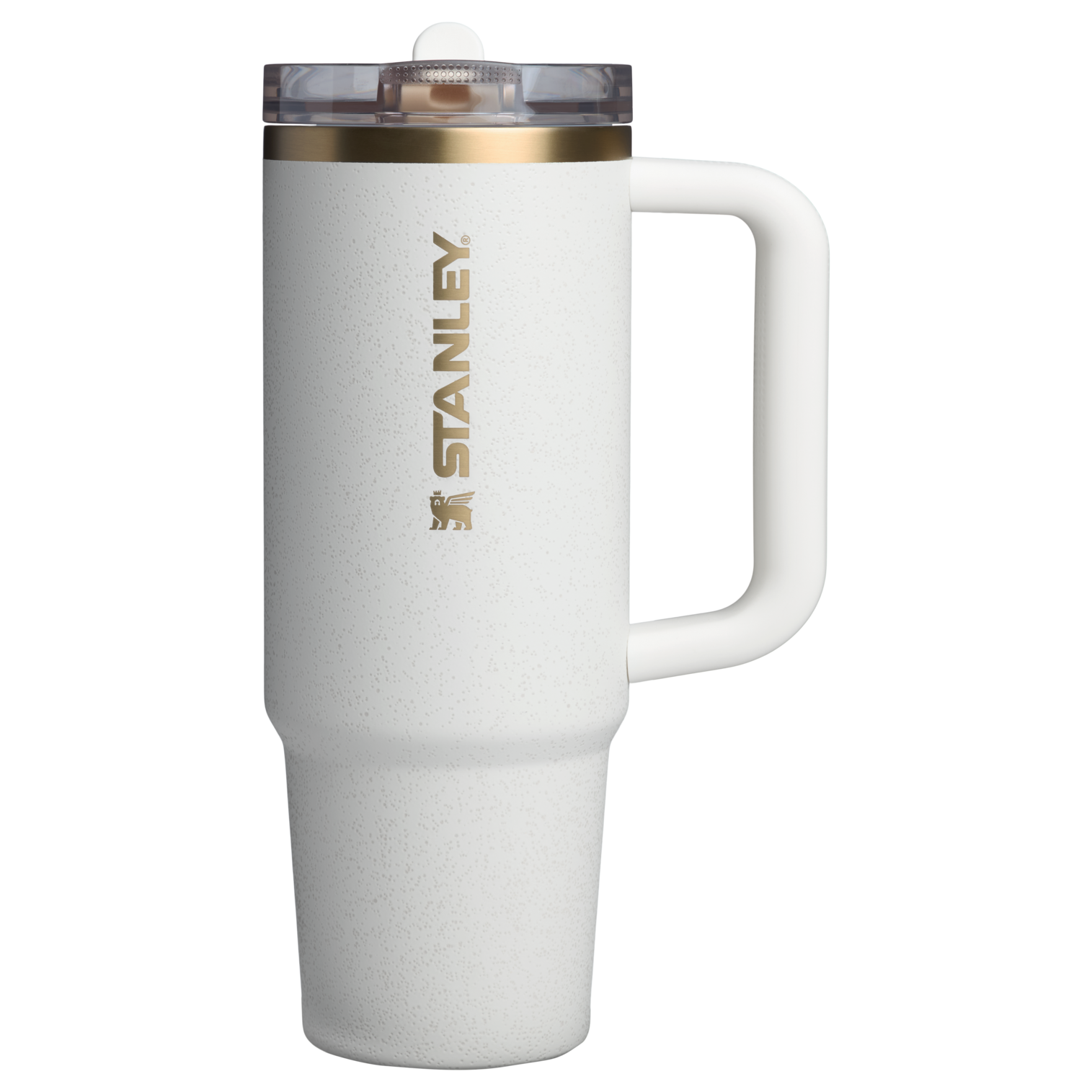 Splash-Resistant FlowState The Quencher H2.0 Flowstate Tumbler | Stanley Create D331C - 40oz Large Capacity Car-Cup Friendly Quencher Detail