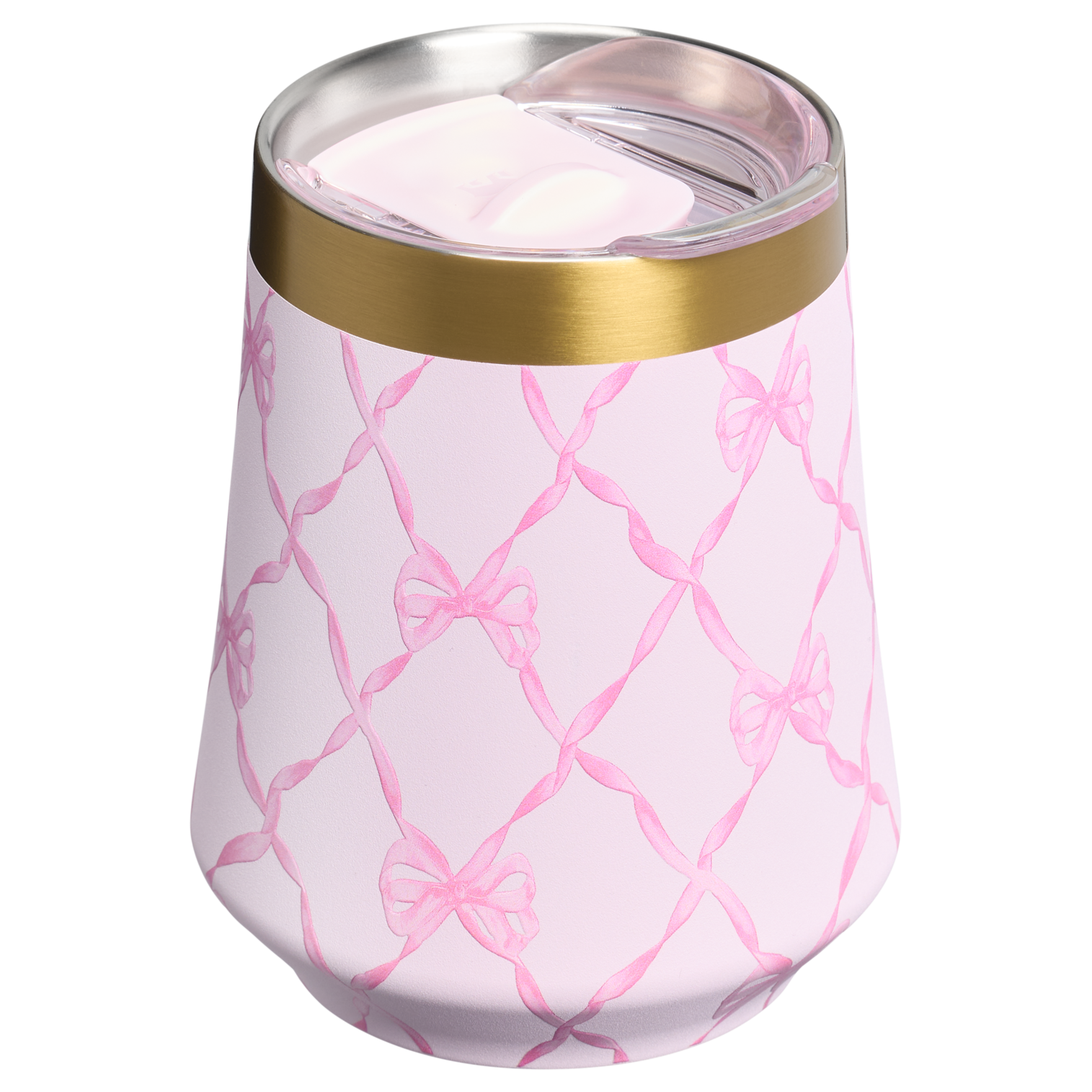 Premium Matte Stanley 1913 x LoveShackFancy Holiday Reserve Wine Tumbler D204X - Elegant Stemless Vacuum Insulated Wine Tumbler Detail