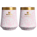 Flavor-Preserving Stanley 1913 x LoveShackFancy Holiday The Reserve Wine Tumbler Set | 2-pack D205C - Reserve Collection Stainless Steel Whiskey Cup - Coquette Bow Chantilly