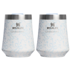 Flavor-Preserving Stanley 1913 x LoveShackFancy Holiday The Reserve Wine Tumbler Set | 2-pack D205C - Reserve Collection Stainless Steel Whiskey Cup - Coquette Bow Winter Ice