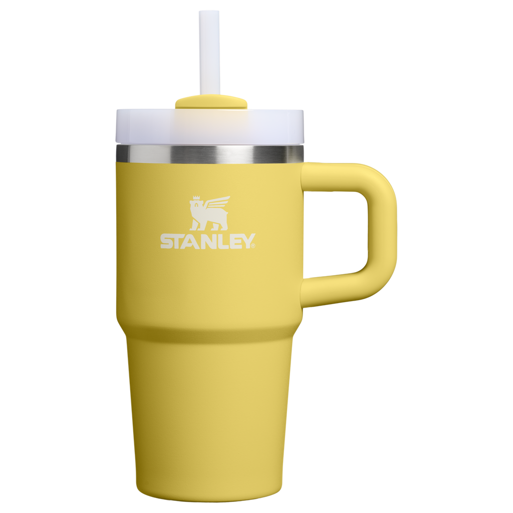 Double-Wall Vacuum The Quencher H2.O Flowstate Tumbler D069R - Premium Stainless Steel Straw Cup for All-Day Hydration - Daffodil