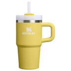 Double-Wall Vacuum The Quencher H2.O Flowstate Tumbler D069R - Premium Stainless Steel Straw Cup for All-Day Hydration - Daffodil