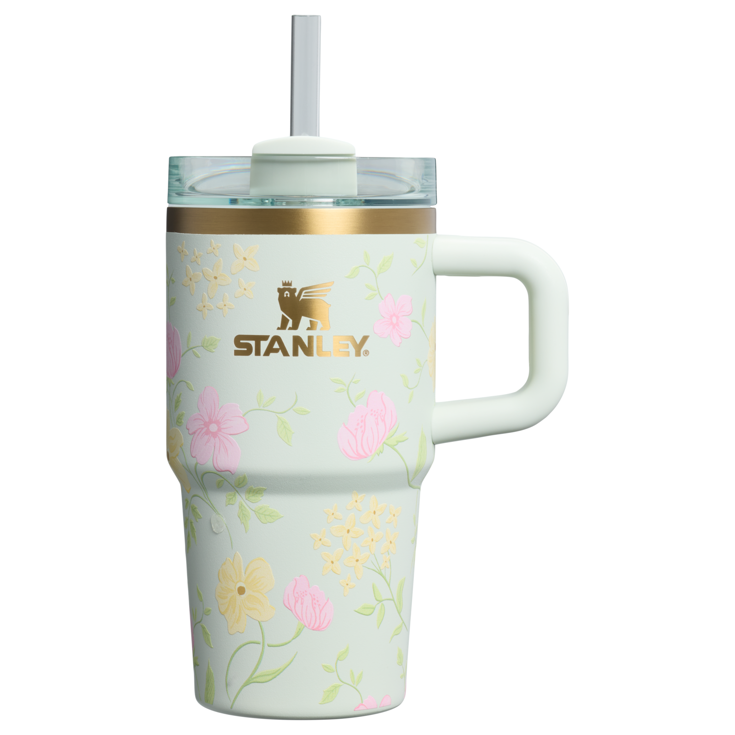 Splash-Resistant FlowState The Easter Quencher H2.0  Flowstate Tumbler D259S - 40oz Large Capacity Car-Cup Friendly Quencher - Spring Blossoms