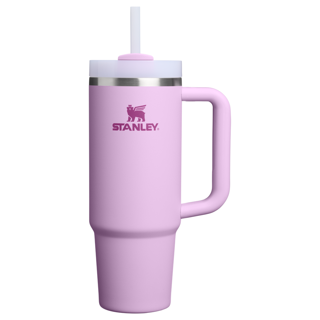 Splash-Resistant FlowState The Quencher H2.0 Flowstate Tumbler D051L - 40oz Large Capacity Car-Cup Friendly Quencher - Soft Orchid