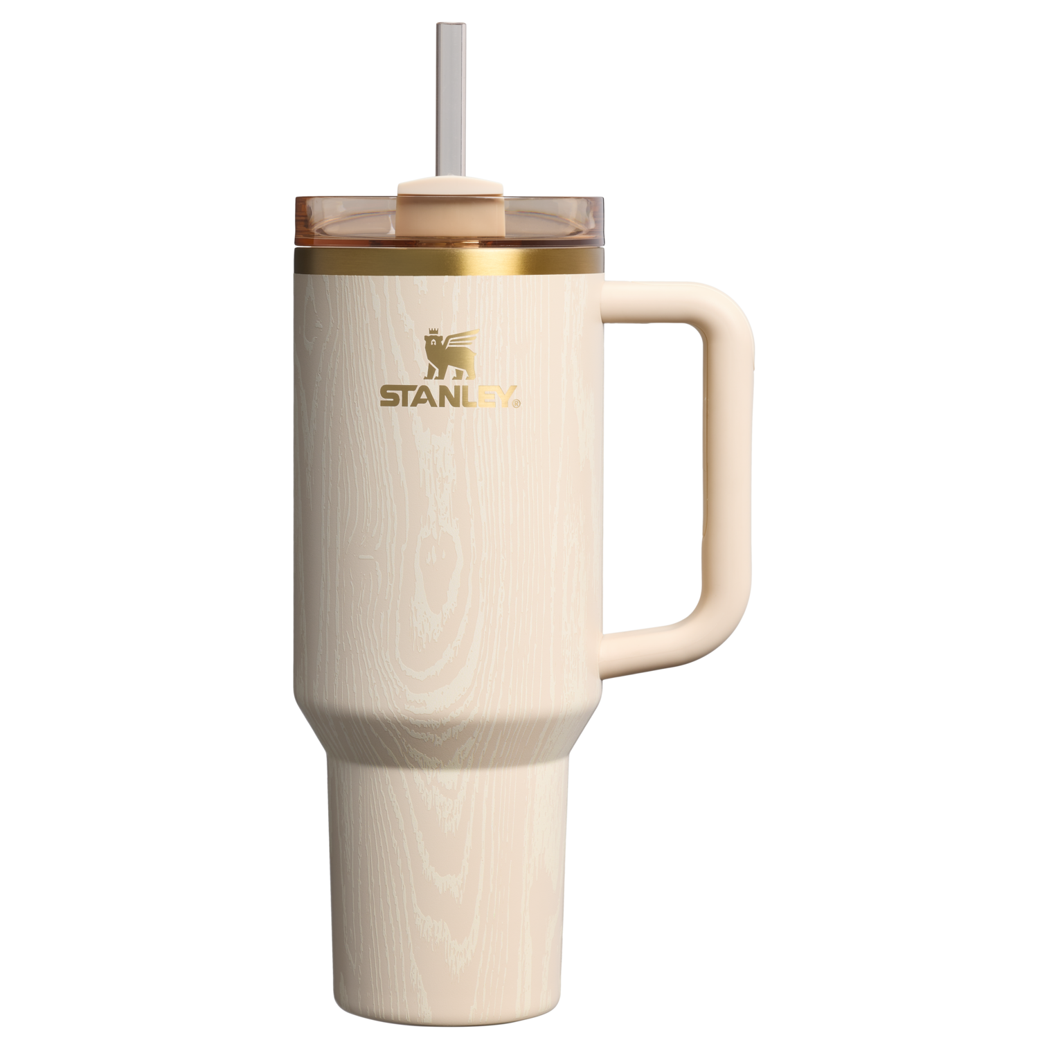 Large Capacity The Cheers & Cheer Quencher H2.0 Flowstate Tumbler D188Q - Double-Wall Vacuum Insulated Travel Tumbler with Straw - Birch Woodgrain