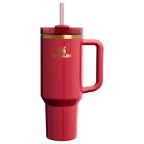 Large Capacity The Cheers & Cheer Quencher H2.0 Flowstate Tumbler D188Q - Double-Wall Vacuum Insulated Travel Tumbler with Straw - Holly Berry Gloss