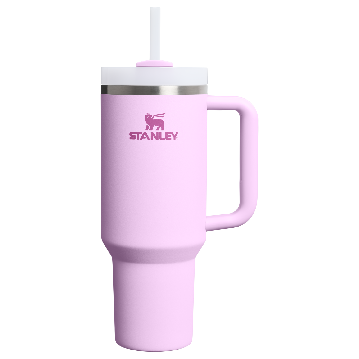 Double-Wall Vacuum The Quencher H2.0 Flowstate Tumbler  | Stanley Create D332L - Double-Wall Vacuum Insulated Travel Tumbler with Straw - Soft Orchid