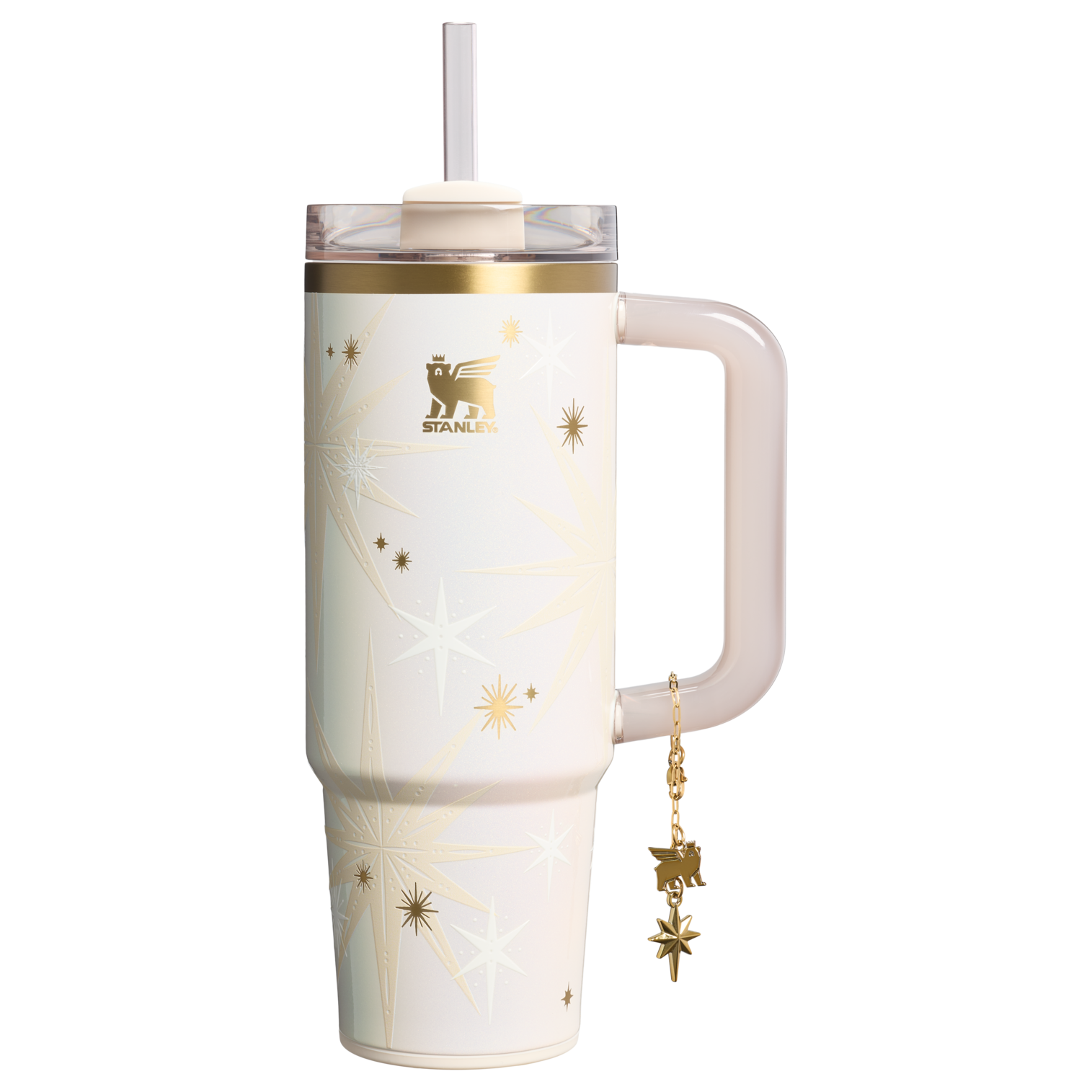Car-Cup Friendly The Quencher Luxe H2.0 Flowstate Tumbler D209D - Premium Stainless Steel Straw Cup for All-Day Hydration - Starlight Shimmer