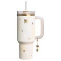 Insulated Travel The Quencher Luxe H2.0 Flowstate Tumbler D208F - Double-Wall Vacuum Insulated Travel Tumbler with Straw - Starlight Shimmer