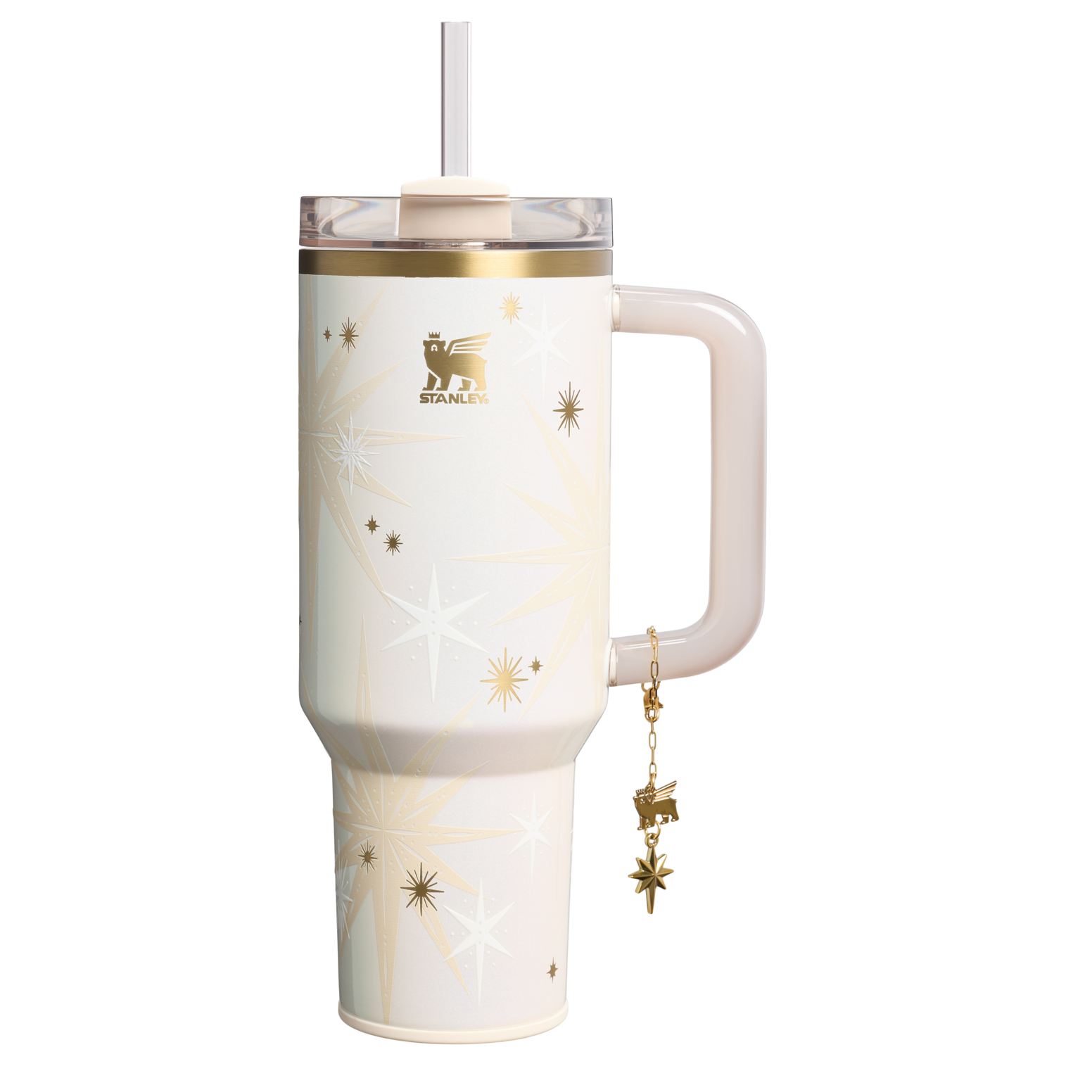 Insulated Travel The Quencher Luxe H2.0 Flowstate Tumbler D208F - Double-Wall Vacuum Insulated Travel Tumbler with Straw - Starlight Shimmer