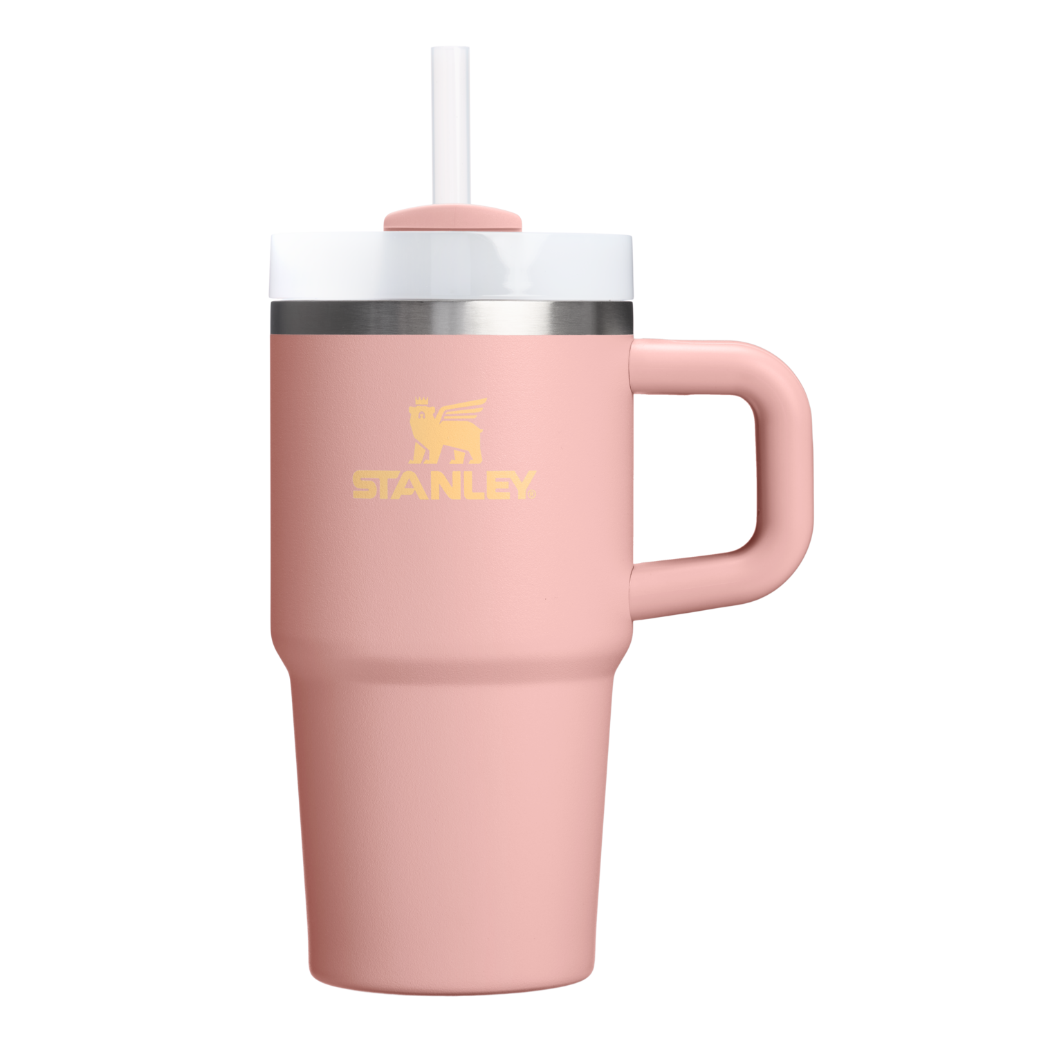 Double-Wall Vacuum The Quencher H2.O Flowstate Tumbler D069R - Premium Stainless Steel Straw Cup for All-Day Hydration - Peach Rose