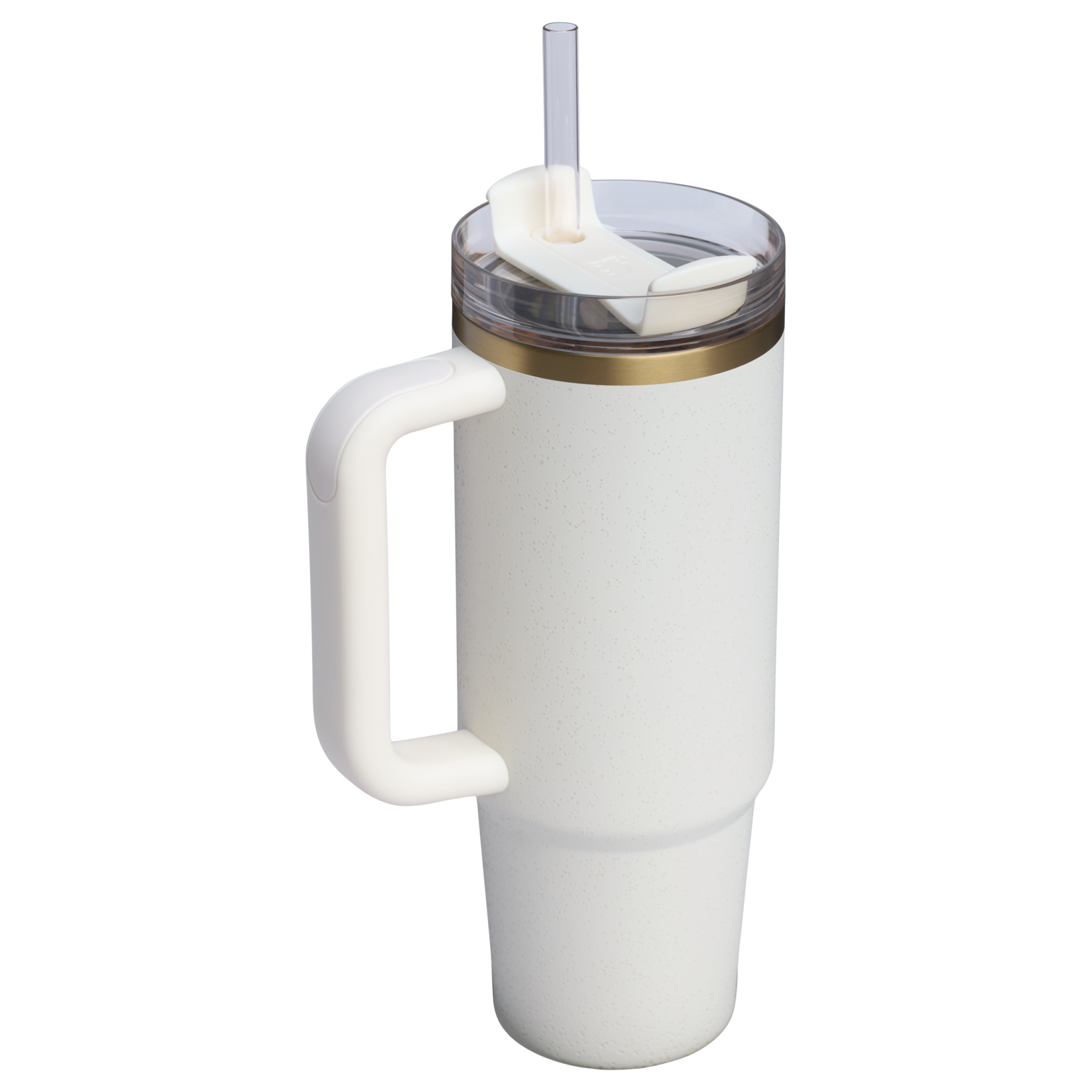Splash-Resistant FlowState The Quencher H2.0 Flowstate Tumbler | Stanley Create D331C - 40oz Large Capacity Car-Cup Friendly Quencher Detail