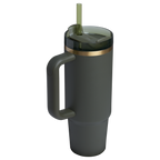 Splash-Resistant FlowState The Quencher H2.0 Flowstate Tumbler | Stanley Create D331C - 40oz Large Capacity Car-Cup Friendly Quencher Detail