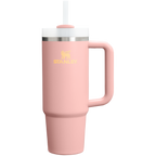 Splash-Resistant FlowState The Quencher H2.0 Flowstate Tumbler D051L - 40oz Large Capacity Car-Cup Friendly Quencher - Peach Rose