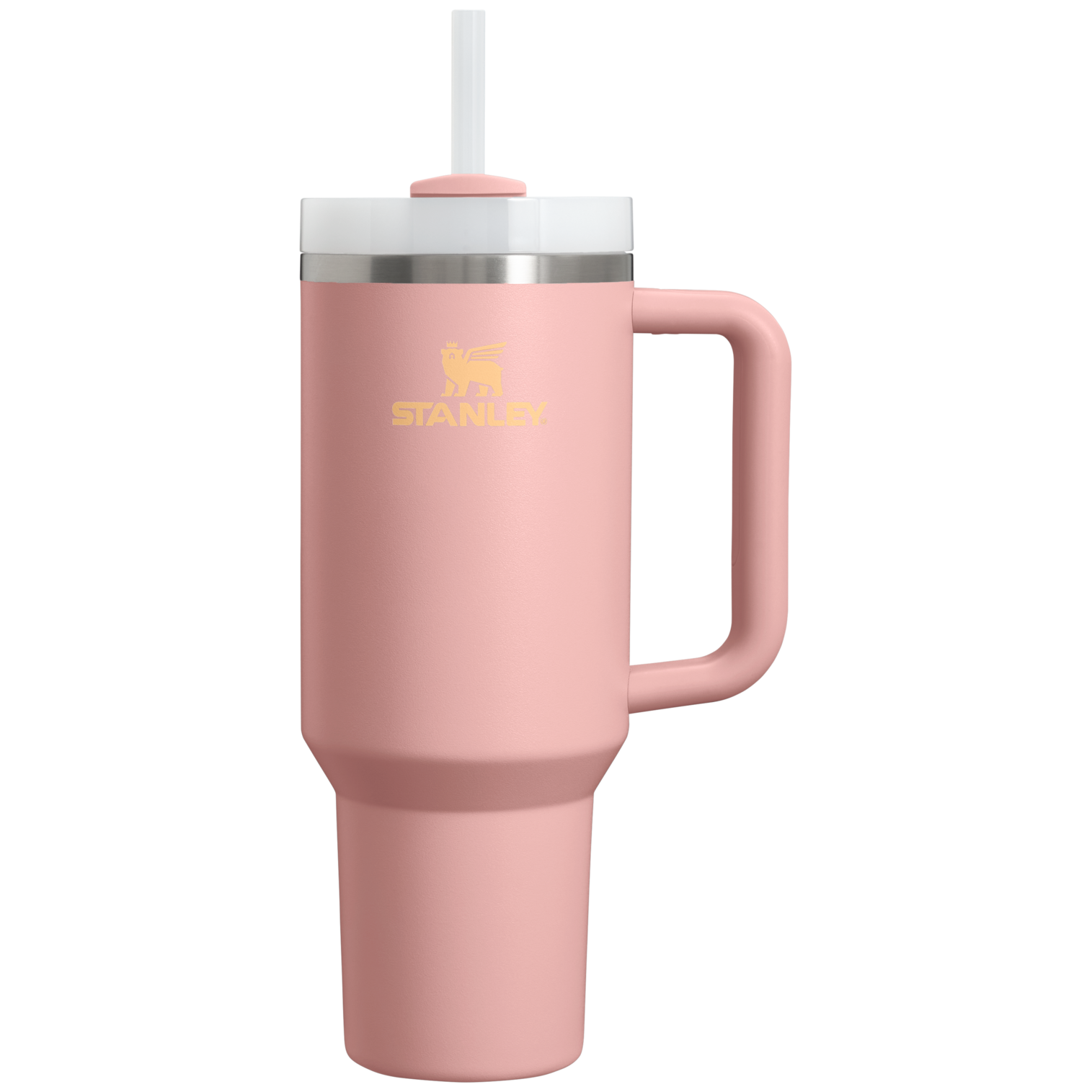 Double-Wall Vacuum The Quencher H2.0 Flowstate Tumbler  | Stanley Create D332L - Double-Wall Vacuum Insulated Travel Tumbler with Straw - Peach Rose