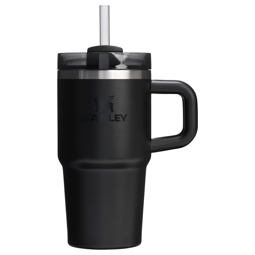 Double-Wall Vacuum The Quencher H2.O Flowstate Tumbler D069R - Premium Stainless Steel Straw Cup for All-Day Hydration - Black 2.0
