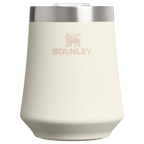 Elegant Stemless The Reserve Wine Tumbler D125V - Shatterproof Flavor-Preserving Cocktail Tumbler with Lid - Cream